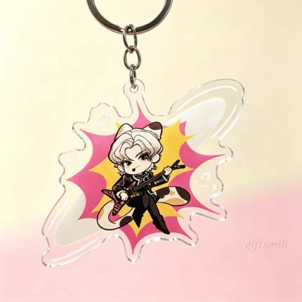 Custom 5cm (2") Acrylic Keychain - Personalized Cartoon, Couple Photo & DIY Keyring Gift